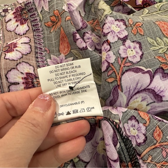 NWT Label of Love Violet Femme Floral Mini Dress Black Purple Womens Large - Picture 10 of 10